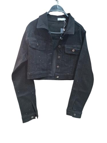 Campera de Jeans Talle M con Brillo - Miniatura 4