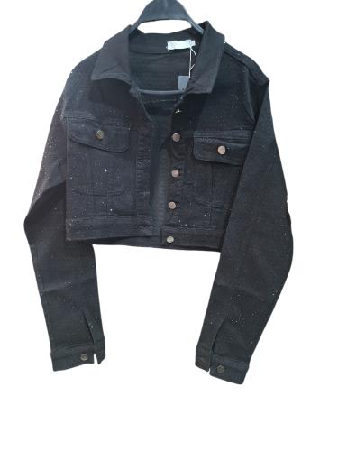 Campera de Jeans Talle M con Brillo - Miniatura 5
