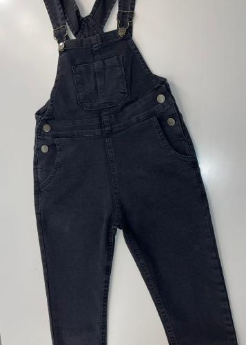 Jardinero Niños Unisex 4 al 16 Negro - Miniatura 3