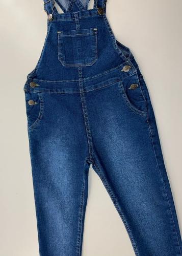 Jardinero Azul Clásico Niños Unisex 4 al 16 - Miniatura 3