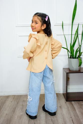Camisa Brigith Poplin Boton Espalda - Miniatura 6