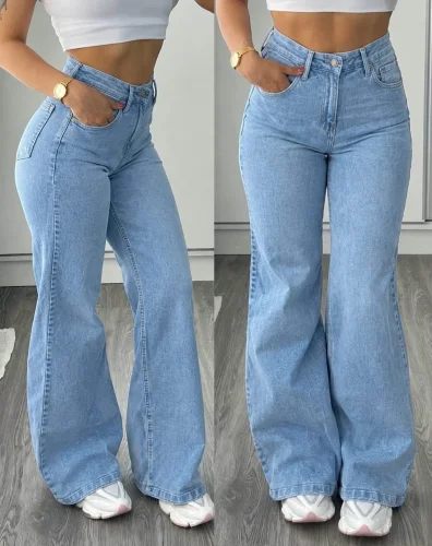 Jeans Wide Leg Celeste