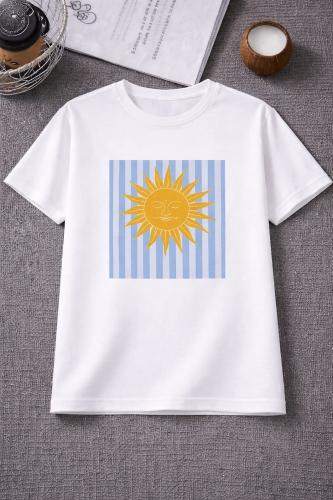 Remera Sol Mayo Rayada Argentina