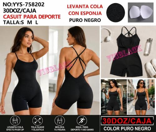 Catsuit Negro Push Up Vic Black