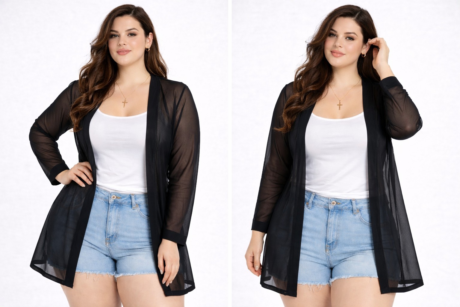 Chaqueta Tul Larga (kimono) - Imagen 3