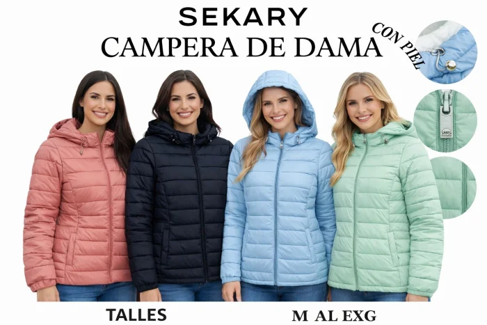 Campera de Dama con Piel
