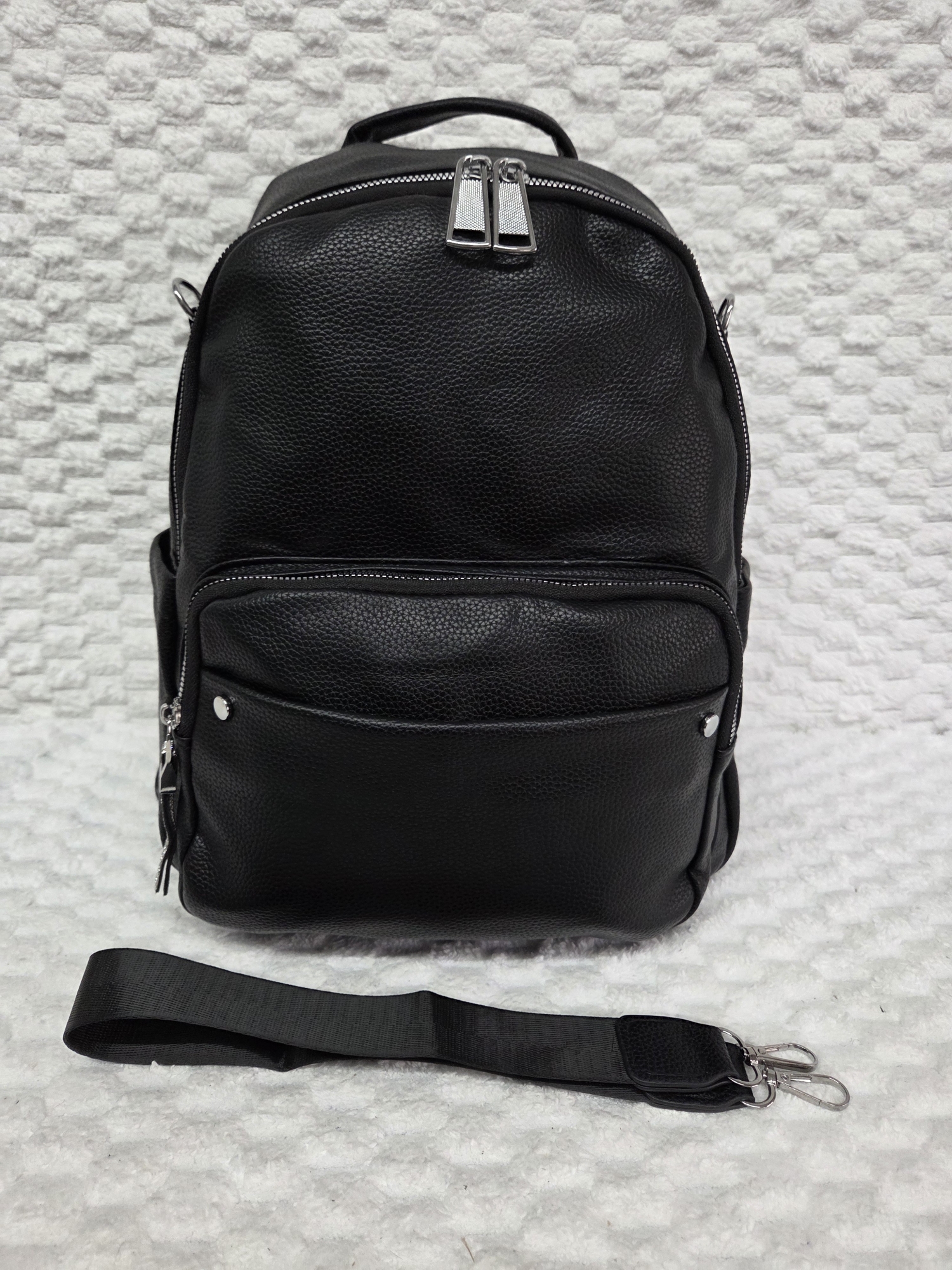 Mochila de Cuero Pu Excelente Calidad - Imagen 4