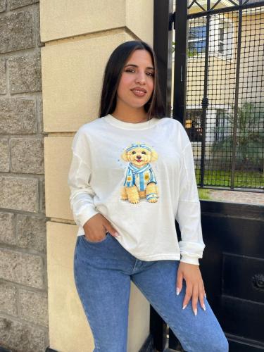 Remera Manga Larga , Algodón Peinado - Miniatura 3