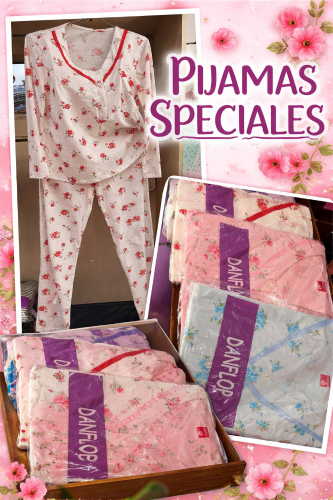 Pijama Dama hasta Talles. Speciales Algodon
