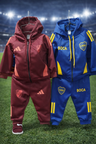 Conjuntos Fútbol Baby  River y Boca Keten Frizado - Miniatura 2