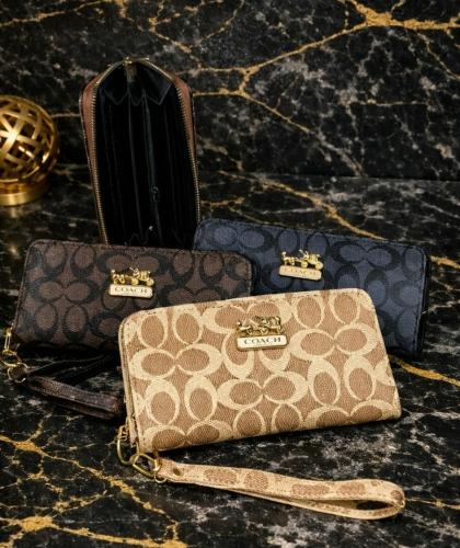 Billetera Coach de 1 Cierre 10x19x2.5cm