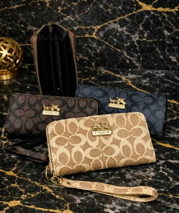 Billetera Coach de 1 Cierre 10x19x2.5cm