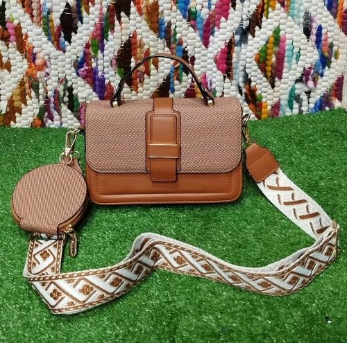 Carterita Morral de Cuero Pu* 
  Execelente  Calidad. - Miniatura 7