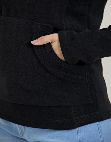 Buzo Polar Cuello Alto Negro - Miniatura 2