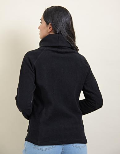Buzo Polar Cuello Alto Negro - Miniatura 3