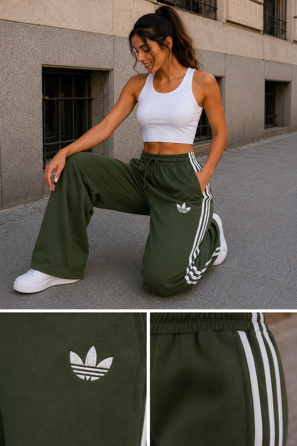 Palazo Adidas Bordado Premium  Tendencia - Imagen 5