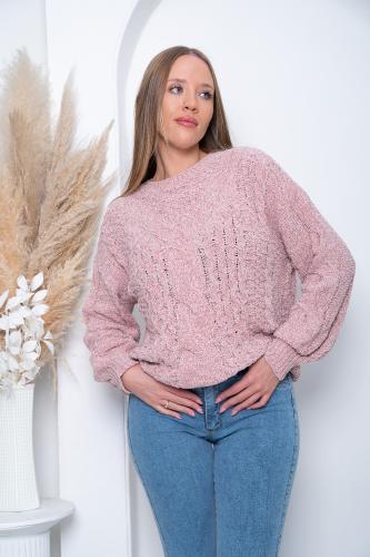 Suéter Importado Trensa Chenille