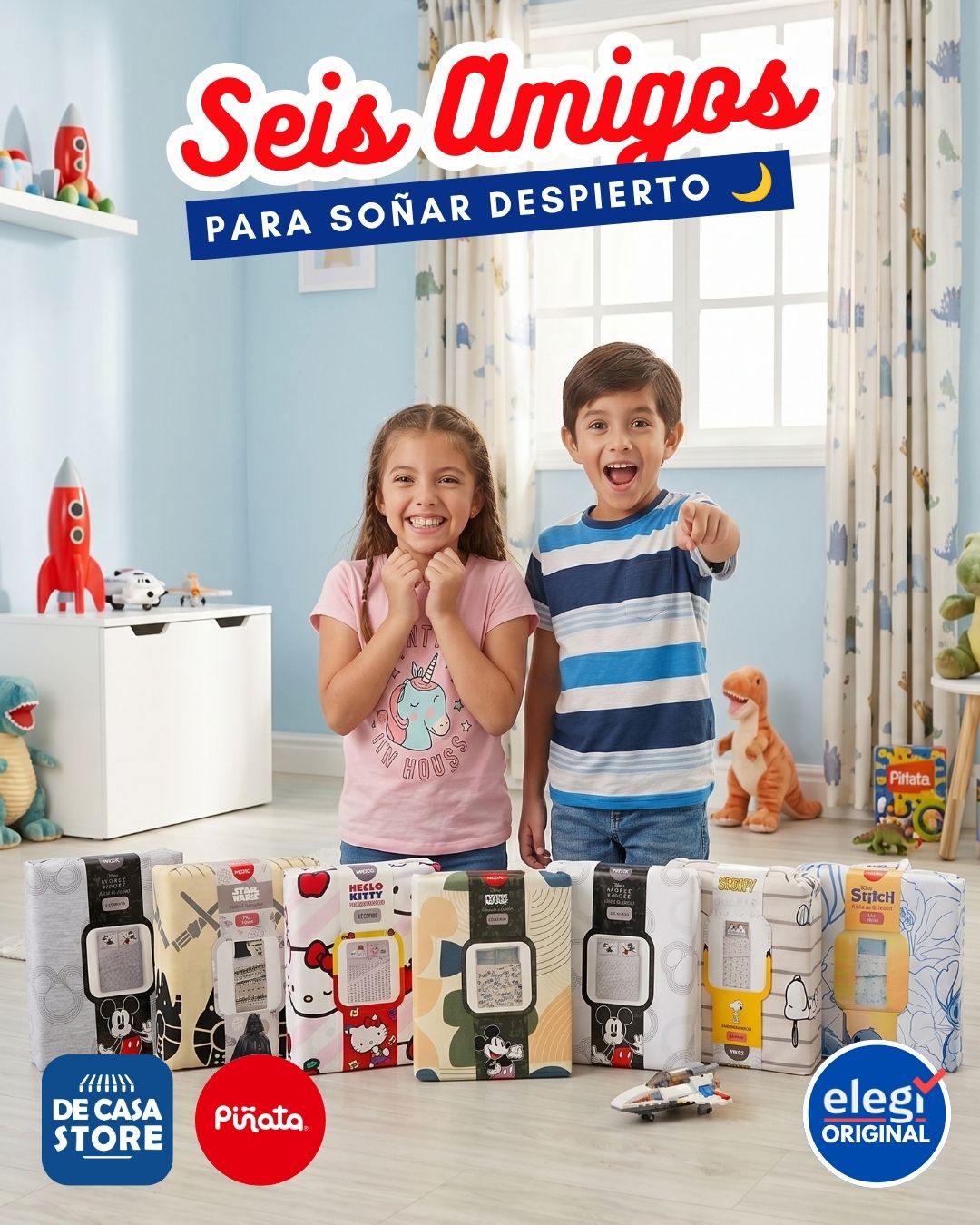 Juego Sábanas Piñata Mickey | 2 1/2 | Línea Plus Licencia Oficial Piñata - 1.jpg