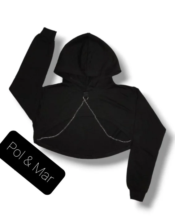 Buzo Crop con Cadena