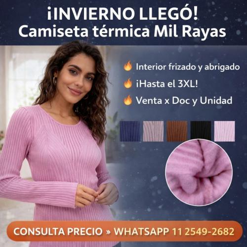 Térmica Mil Rayas Mujer - Miniatura 3