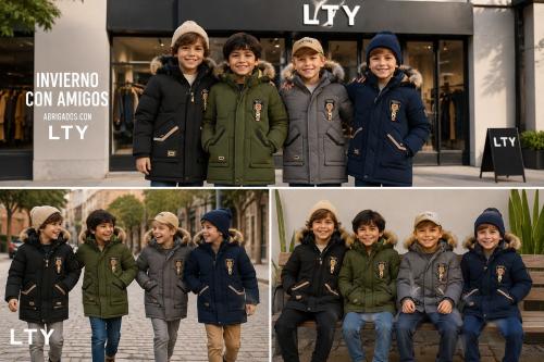 Camperon Campera Tapado Niño Frizado Capucha Abrigo Importado