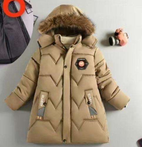 Camperon Campera Tapado Niño Frizado Capucha Abrigo Importado - Miniatura 2