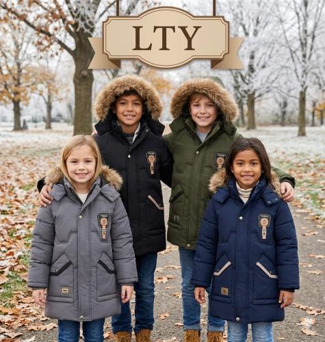 Camperon Campera Tapado Niño Frizado Capucha Abrigo Importado - Miniatura 5