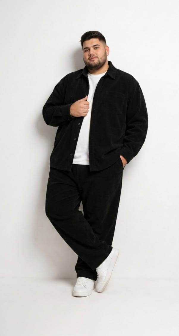 Camisaco Corderoy Liviano Talles Especiales - Imagen 2