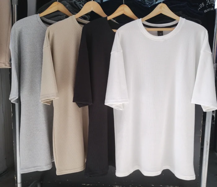 Remeras Overzize en Wafle