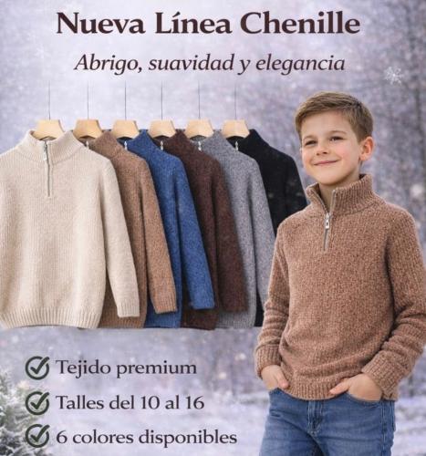 Suéter Chinnelli Nenes Lisos y Rayado