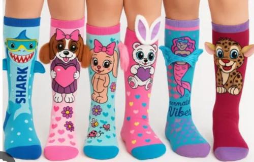 Medias Locas 3d Infantil