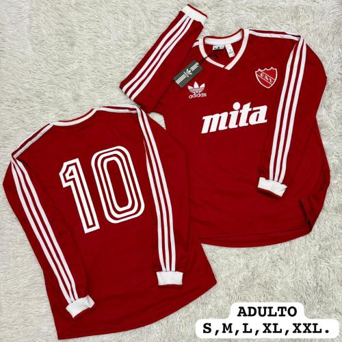 Camiseta Retro Manga Larga Independiente(bochini #10). - Miniatura 2