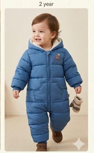 Astronauta Mameluco Termico Bebe Abrigo Unisex - Miniatura 3