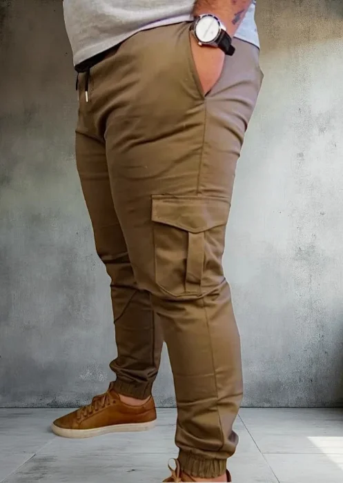 Jogger Cargo de Bengalina Talle Especial