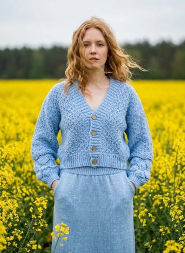 Cardigan Tejido Detalle en Brazos
