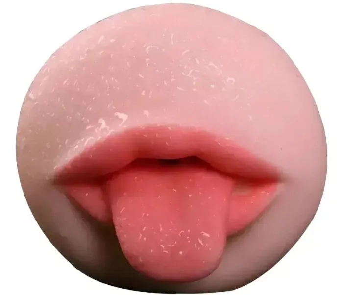 Masturbador Masculino Boca Succión Lengua Sexo Oral Boca Piel