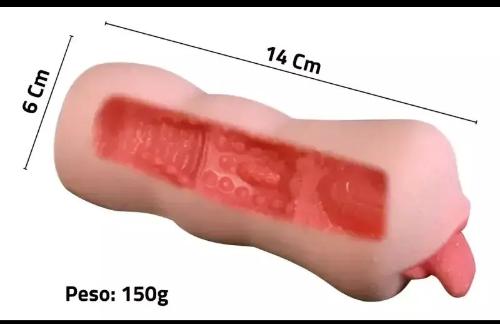 Masturbador Masculino Boca Succión Lengua Sexo Oral Boca Piel - Miniatura 2
