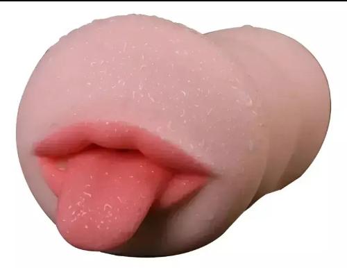 Masturbador Masculino Boca Succión Lengua Sexo Oral Boca Piel - Miniatura 3