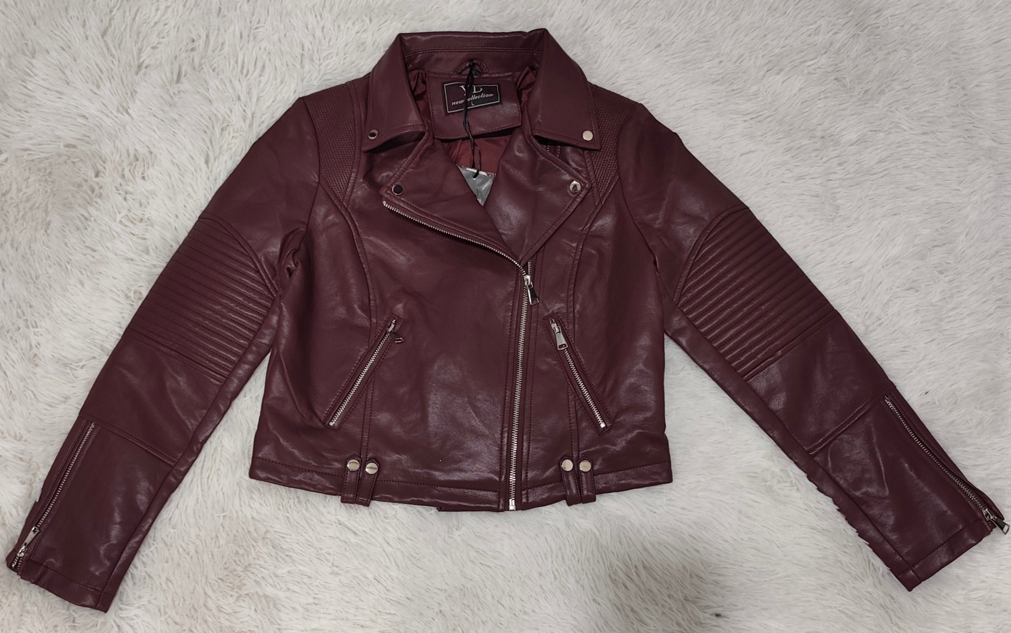 ¡el Color de la Temporada! Biker Burgundy Premium. Diseño Exclusivo, Stock Limitado. - Imagen 2
