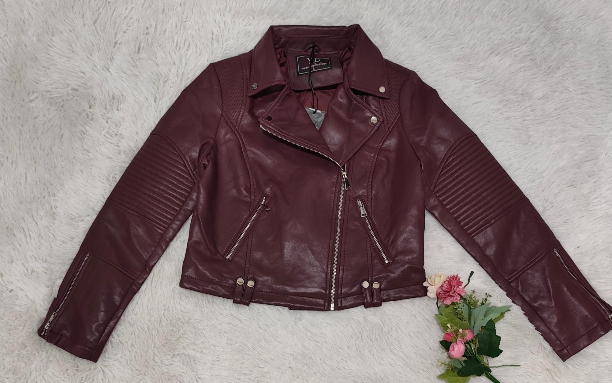 ¡el Color de la Temporada! Biker Burgundy Premium. Diseño Exclusivo, Stock Limitado. - Imagen 3