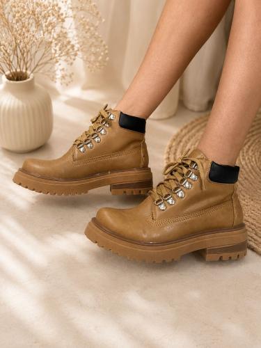 Borcego Clasico con Cordones Suela Tractorada Ecocuero - Miniatura 4