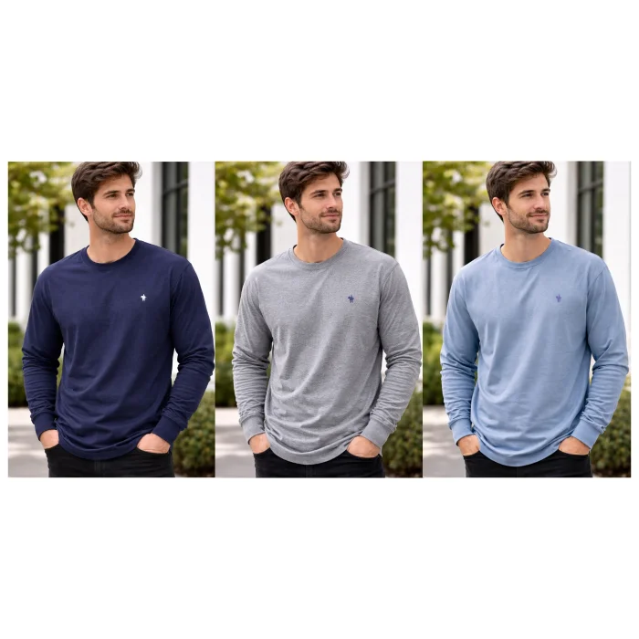 Camiseta en Algodon Peinado con Bordado