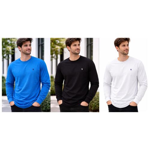 Camiseta en Algodon Peinado con Bordado - Miniatura 2