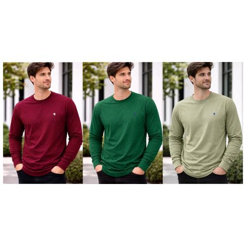 Camiseta en Algodon Peinado con Bordado - Miniatura 3