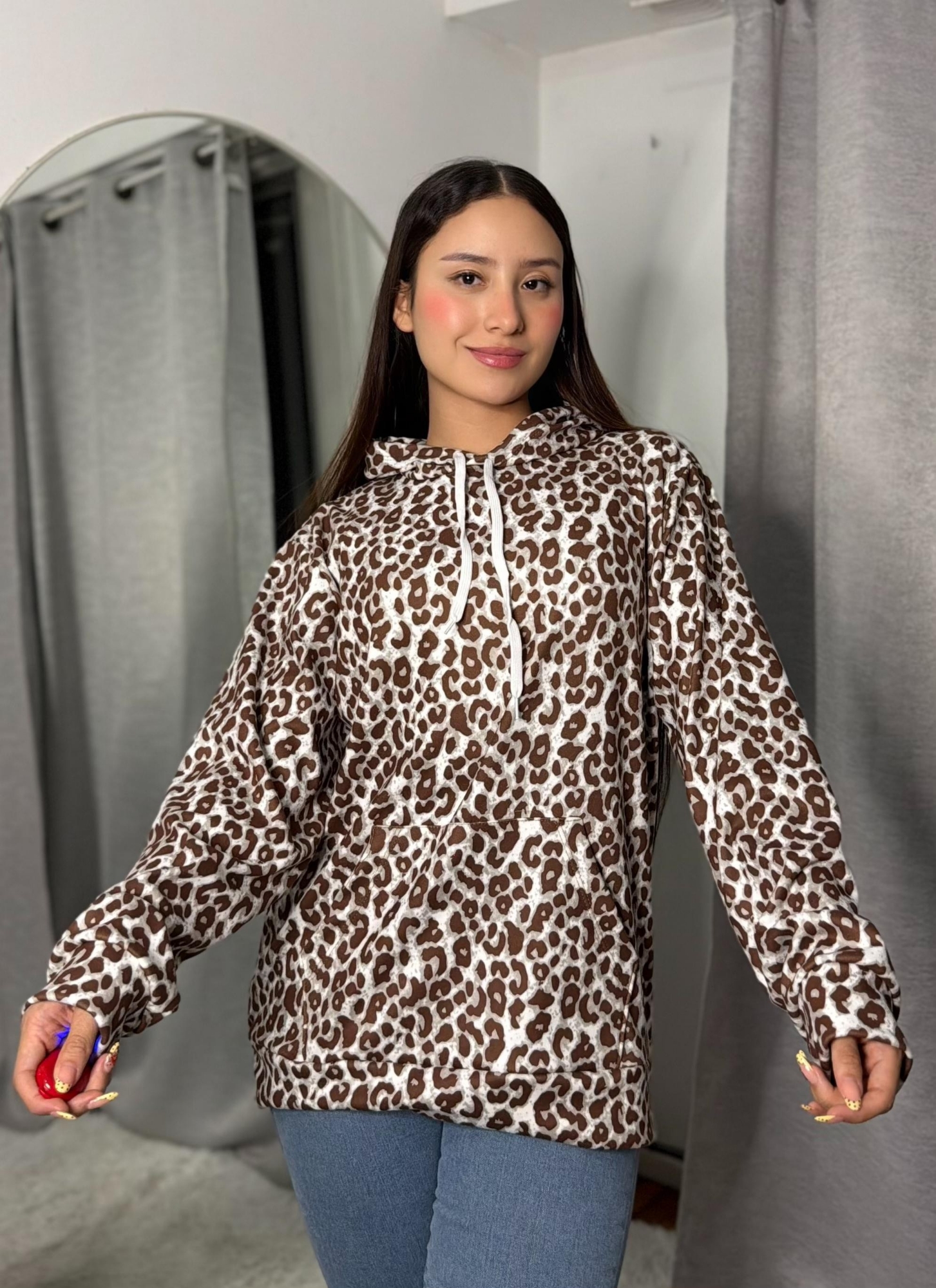 Super Maxi Buzo Darlon Animal Print Excelente Calidad - Imagen 2