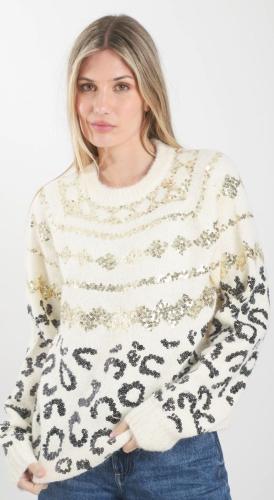 Sweater Animal Print Bordado Importado - Miniatura 2