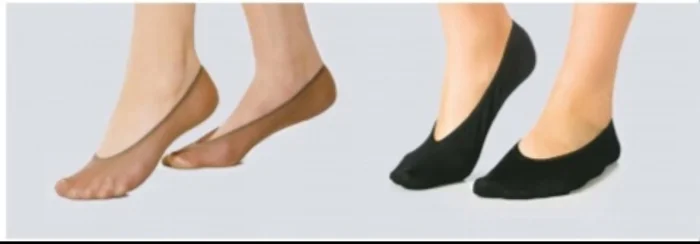 4pares Xcocot Invisible Balerina Piel y Negro