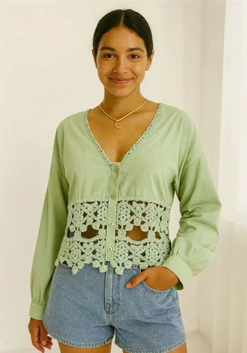 Blusa Flor Importada