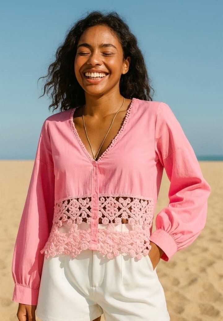 Blusa Flor Importada - Imagen 3