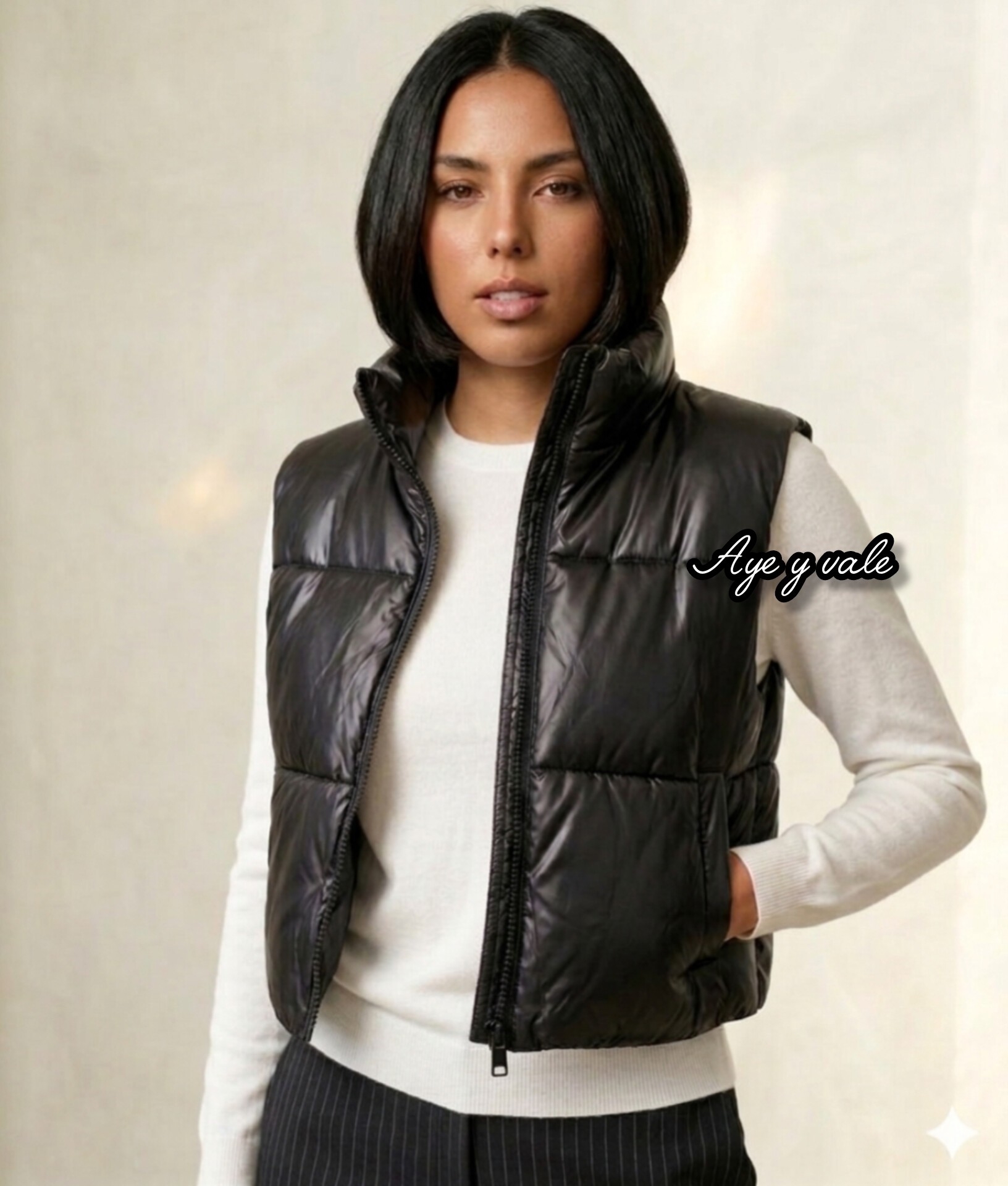 Chaleco Puffer con Bolsillo de Mujer - Imagen 3